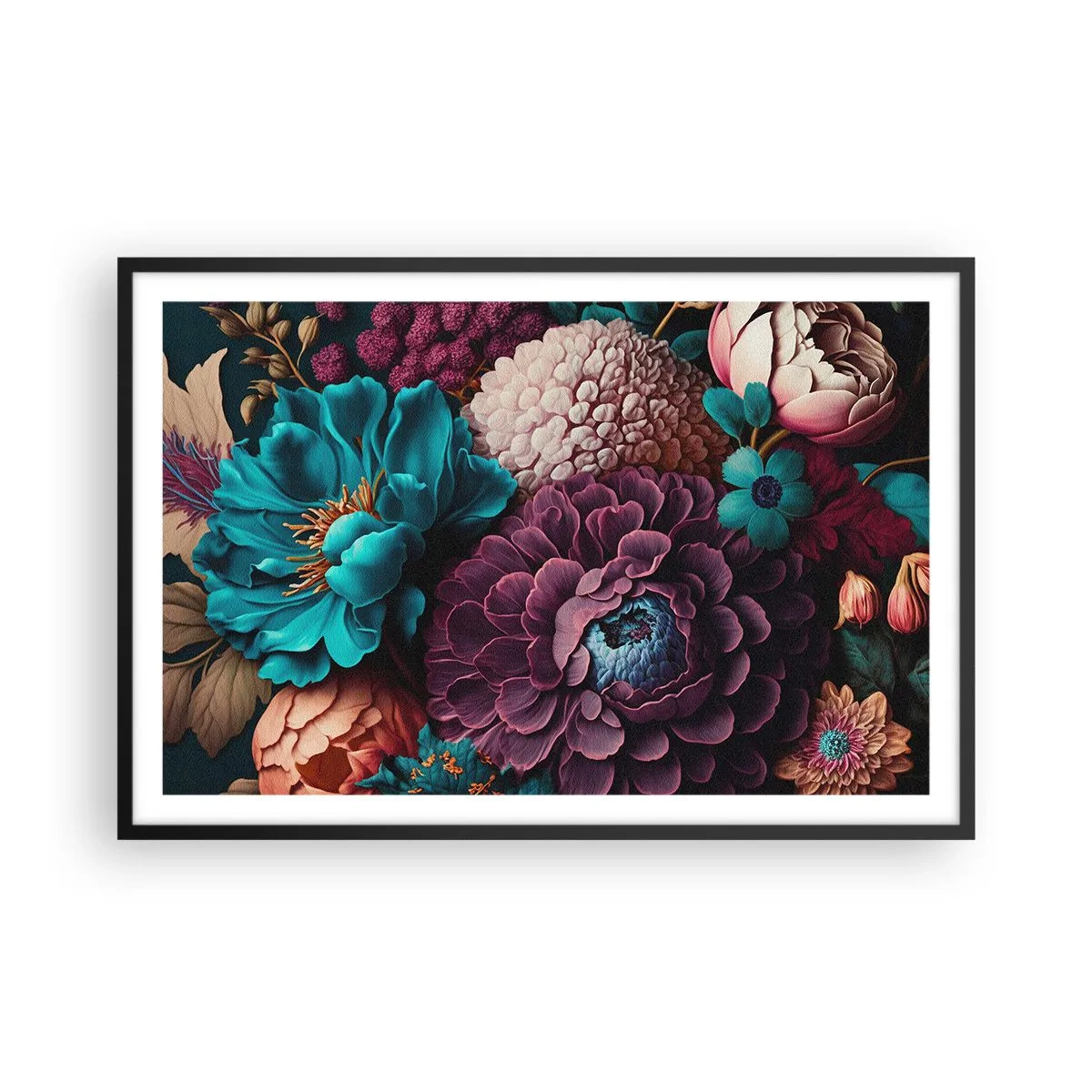 Plakat i sort ramme - Natur i overflod - 91x61 cm