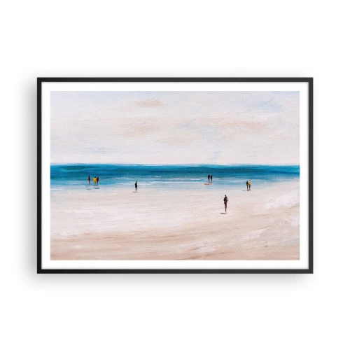 Plakat i sort ramme - Et naturligt behov - 100x70 cm