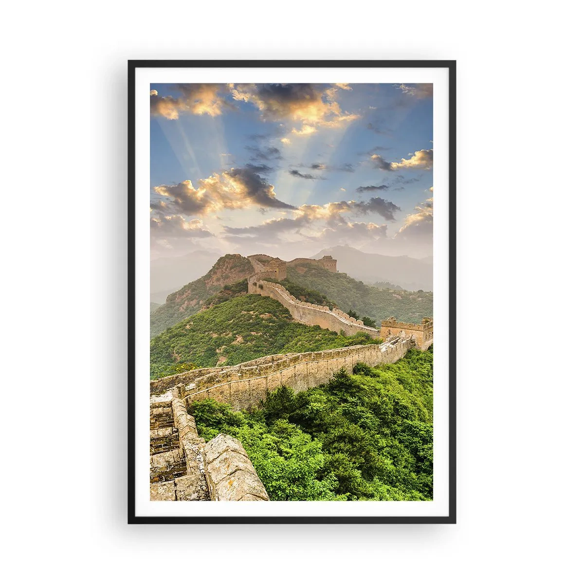 Plakat i sort ramme - Uforanderlig storhed - 70x100 cm