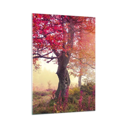 Billede på glas - Et væld af blomstring - 50x70 cm