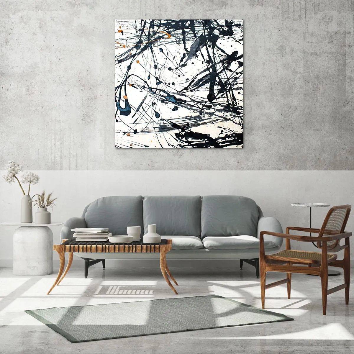 Billede på glas - Med eller uden fornuft? - 50x50 cm