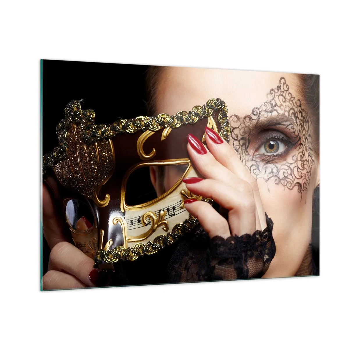 Billede på glas - Min verden er barok - 100x70 cm