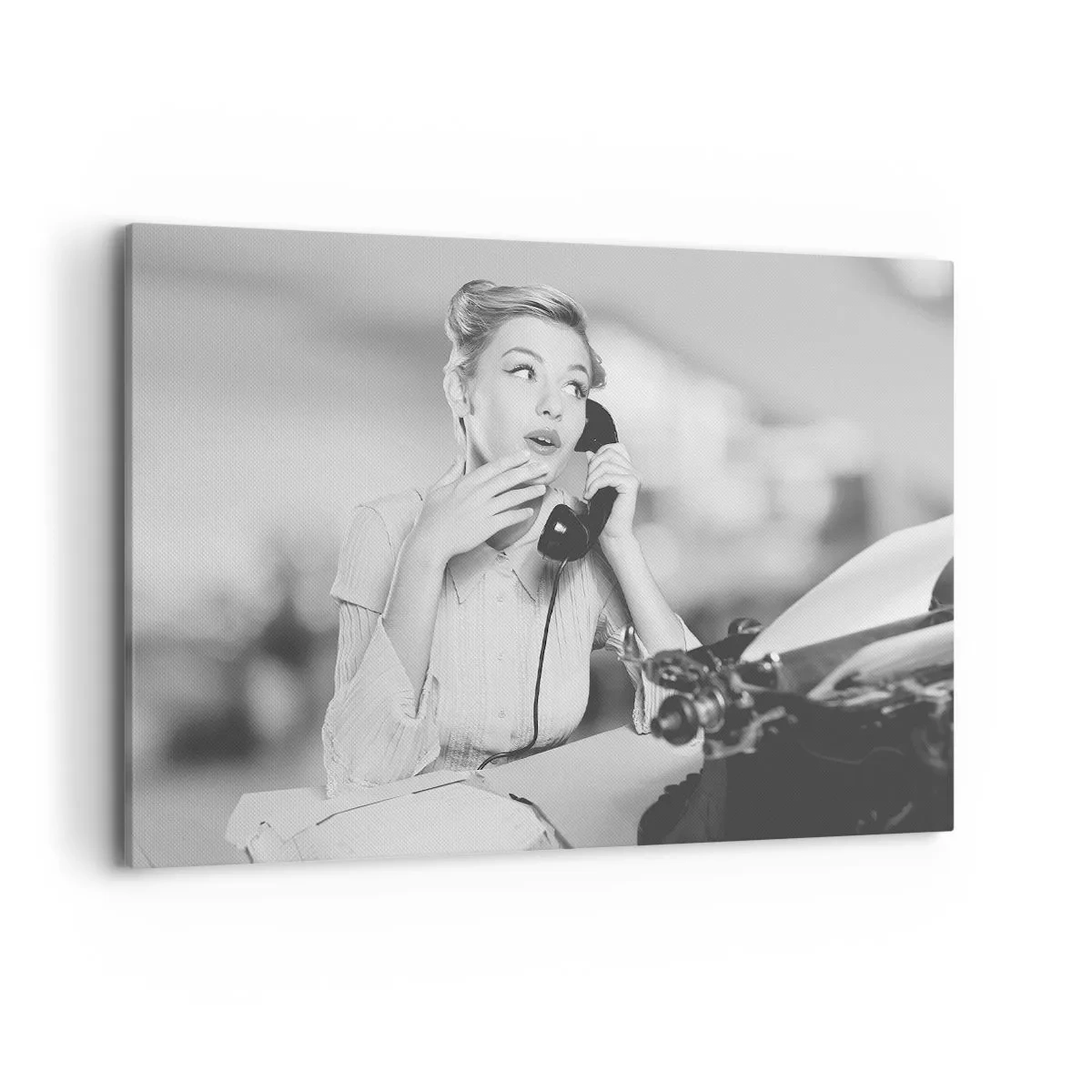 Lærredstryk - Billede på lærred - Hej, vi er i 1950'erne. - 100x70 cm