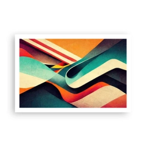 Plakat - Intens komposition - 91x61 cm