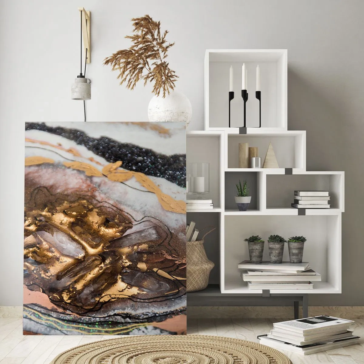 Billede på glas - Jord element - 50x70 cm