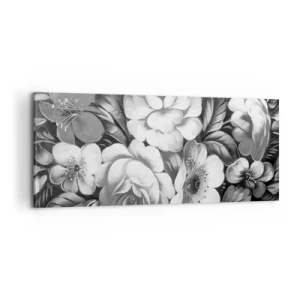 Lærredstryk - Billede på lærred - Smuk selv i grå farve - 100x40 cm