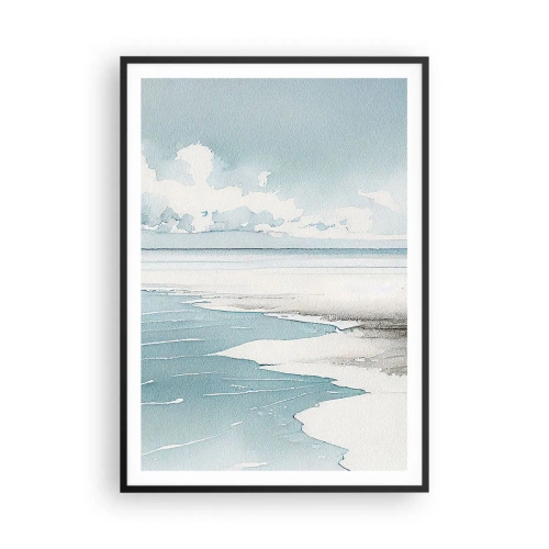 Plakat i sort ramme - Blidt tidevand - 70x100 cm