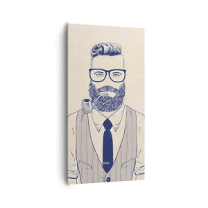 Lærredstryk - Billede på lærred - Munter, maskulin og moderigtig - 65x120 cm