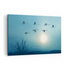 Lærredstryk - Billede på lærred - Farvel til sommeren for et år - 100x70 cm