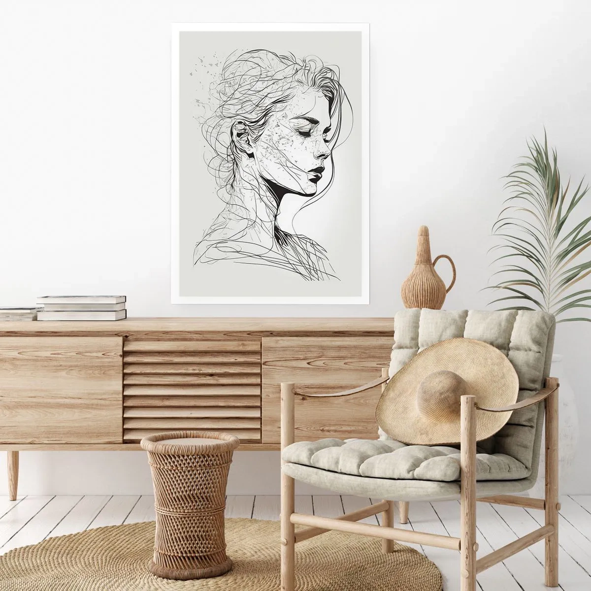 Plakat - Portræt i drømmeri - 50x70 cm