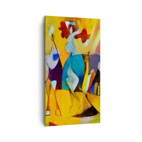 Lærredstryk - Billede på lærred - Sol - liv - glæde - 45x80 cm