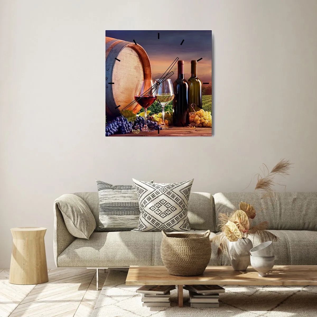 Vægur, Uret - Livet har smag her - 30x30 cm