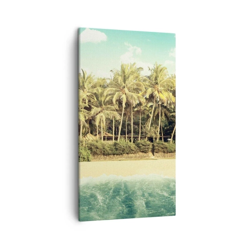 Lærredstryk - Billede på lærred - Hvad med her? - 45x80 cm