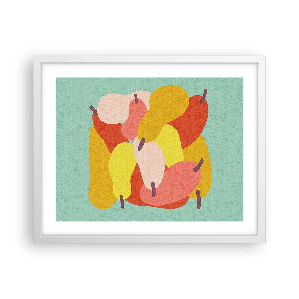 Plakat i hvid ramme - Smag på sommersolen - 50x40 cm