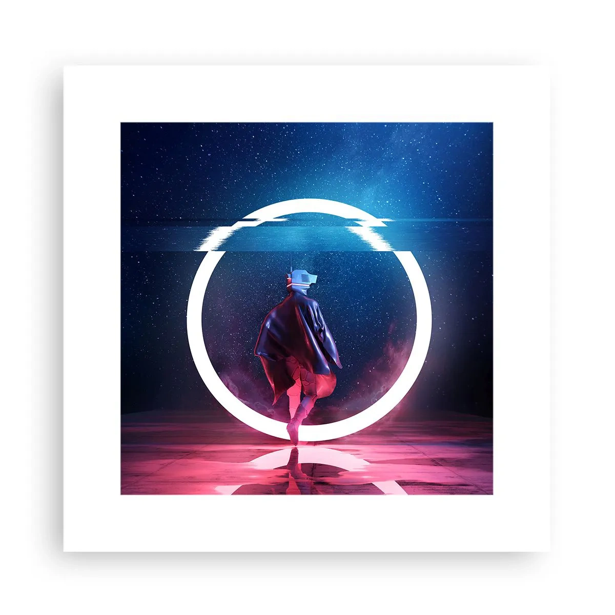 Plakat - Mellem verdener - 30x30 cm