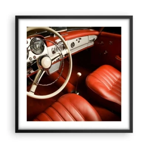 Plakat i sort ramme - Luksus i vintage stil - 50x50 cm