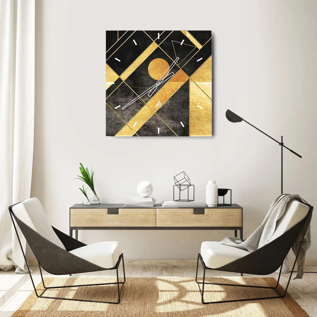 Vægur, Uret - Ørkenens sol - 30x30 cm