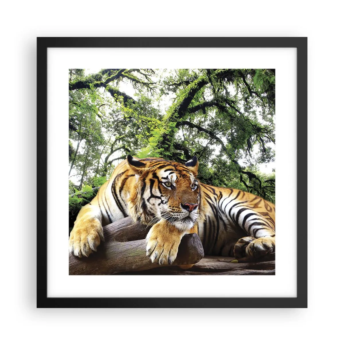 Plakat i sort ramme - Med venlig hilsen - 40x40 cm