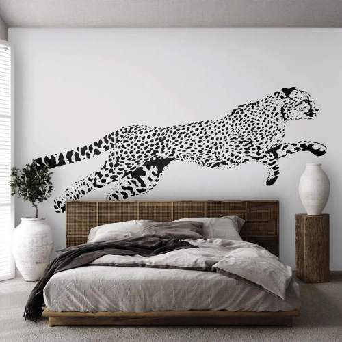 Fototapet Premium Sand - Den hurtigste på Jorden - Dyr, Gepard, Vild kat - 100x70 cm