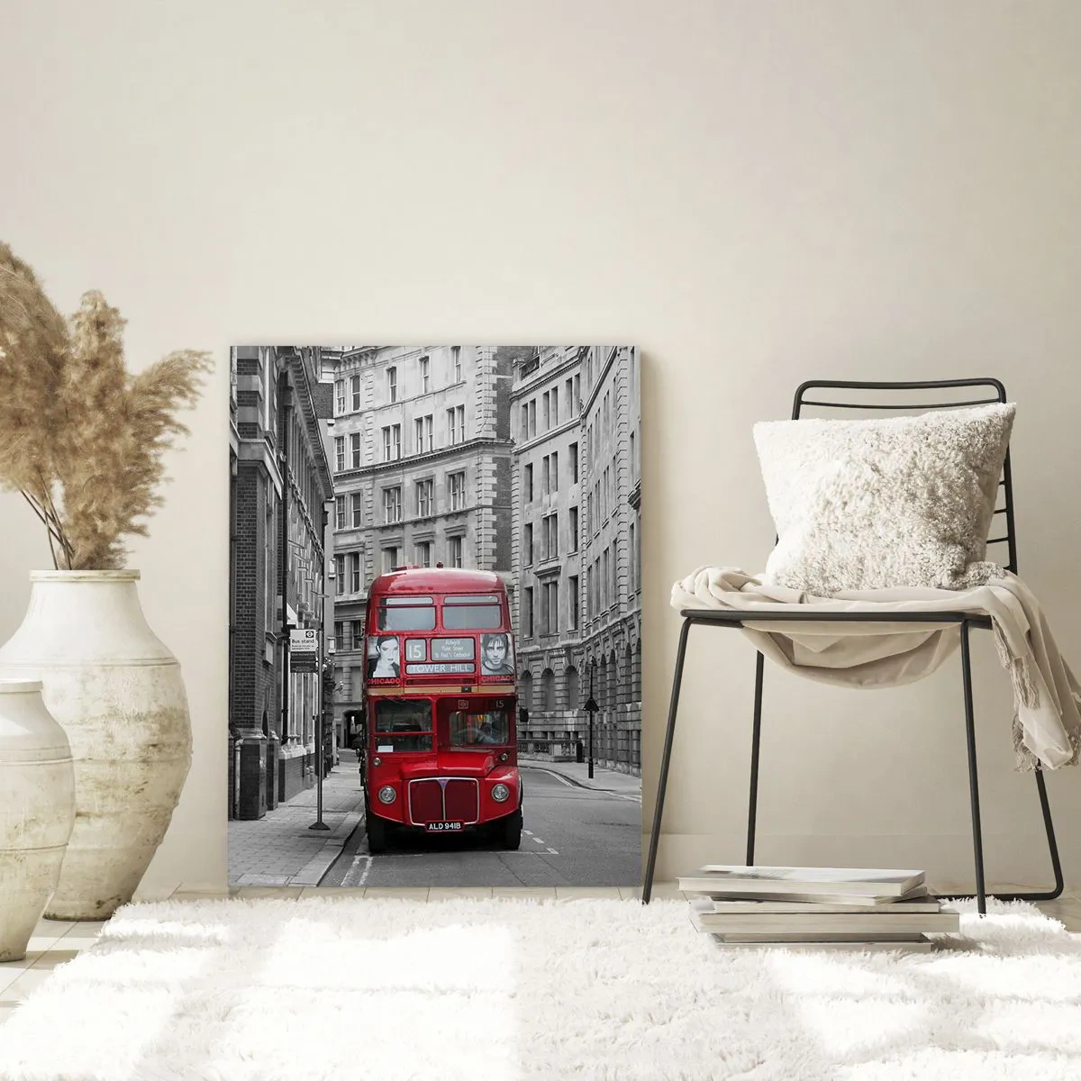 Billede på glas - Hverdagen behøver ikke at være grå - 70x100 cm