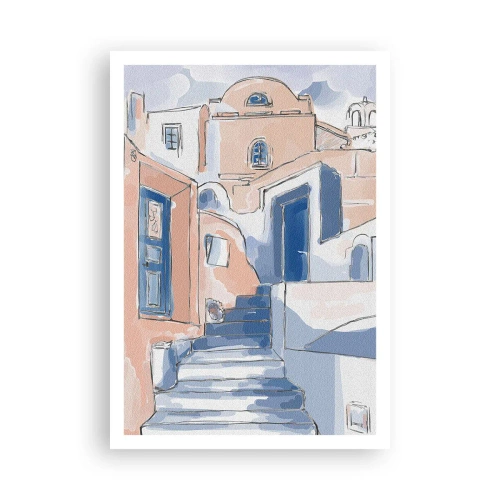 Plakat - Eksotisk by - 70x100 cm