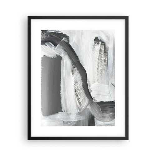 Plakat i sort ramme - Med beslutsom bevægelse - 40x50 cm