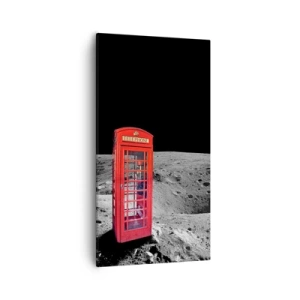 Lærredstryk - Billede på lærred - Kosmisk vittighed - 55x100 cm