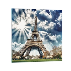 Billede på glas - Den eneste af sin art under solen - 70x70 cm