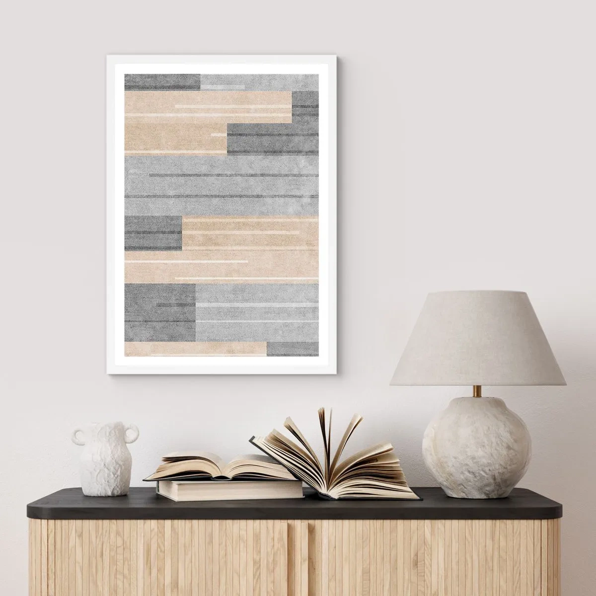 Plakat i hvid ramme - Komposition: hold den lodret - 61x91 cm