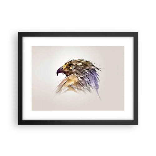 Plakat i sort ramme - Portræt af en kriger - 40x30 cm