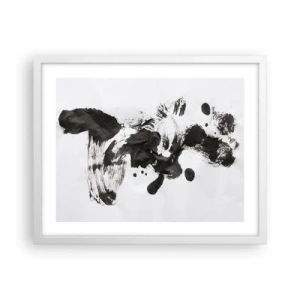 Plakat i hvid ramme - En metode i galskaben? - 50x40 cm
