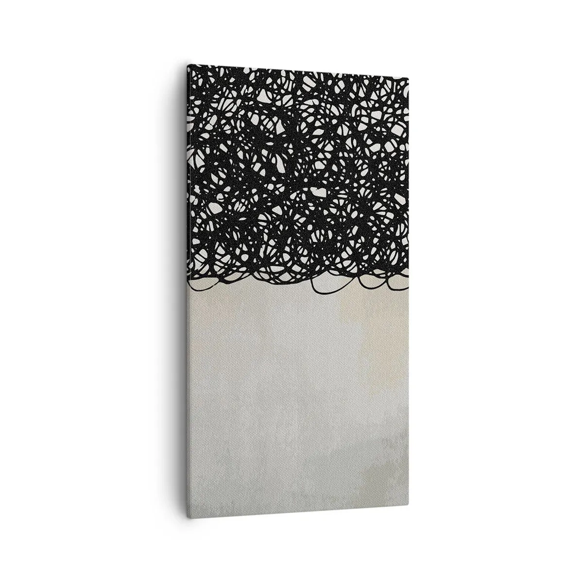 Lærredstryk - Billede på lærred - En hvirvlende abstraktion - 55x100 cm