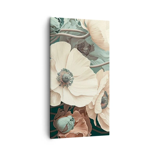 Lærredstryk - Billede på lærred - Valmuernes hvisken - 55x100 cm