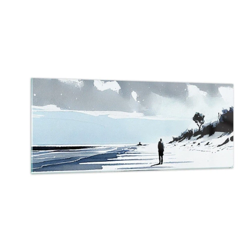 Billede på glas - Alene - 100x40 cm