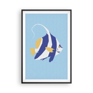 Plakat i sort ramme - Savner tropisk vand - 61x91 cm