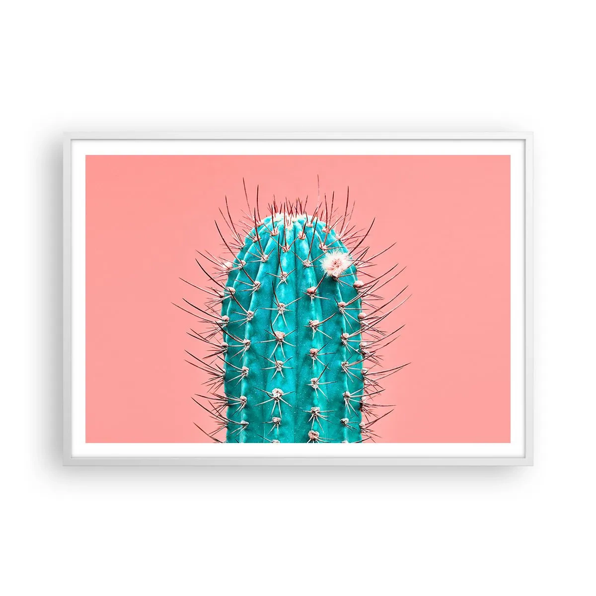 Plakat i hvid ramme - Bare se - 100x70 cm