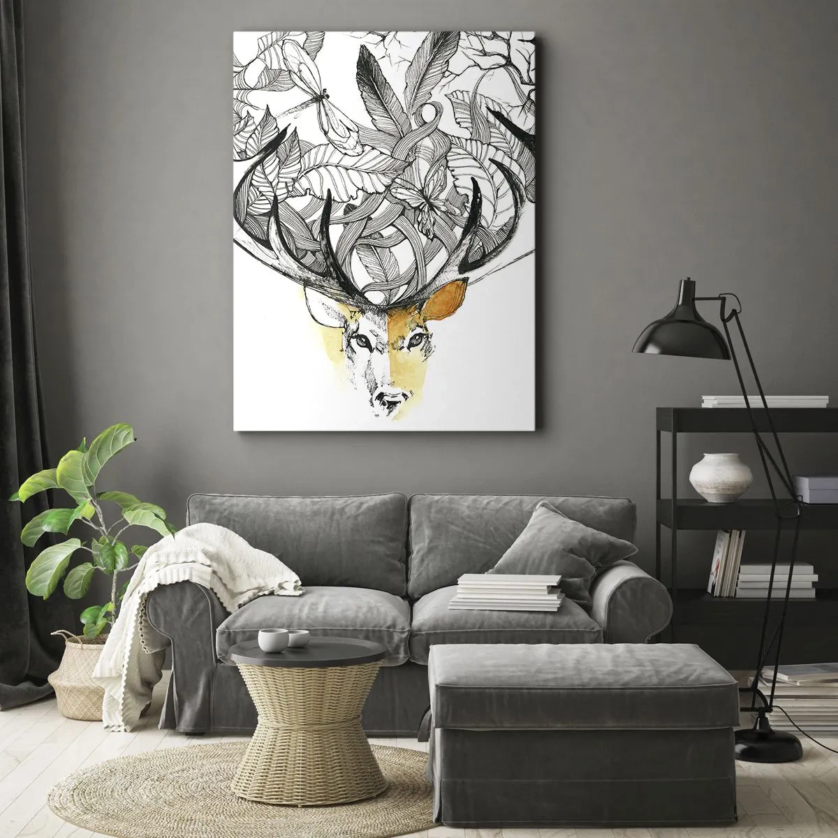 Lærredstryk - Billede på lærred - Horn af overflod - 50x70 cm