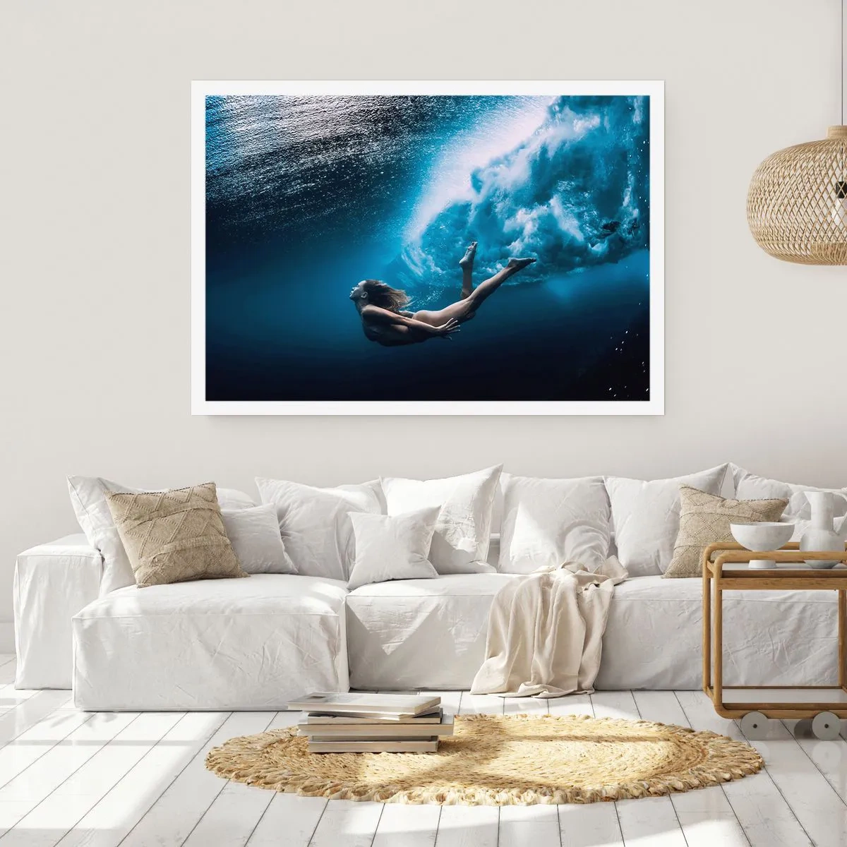 Plakat - Den moderne havfrue - 100x70 cm