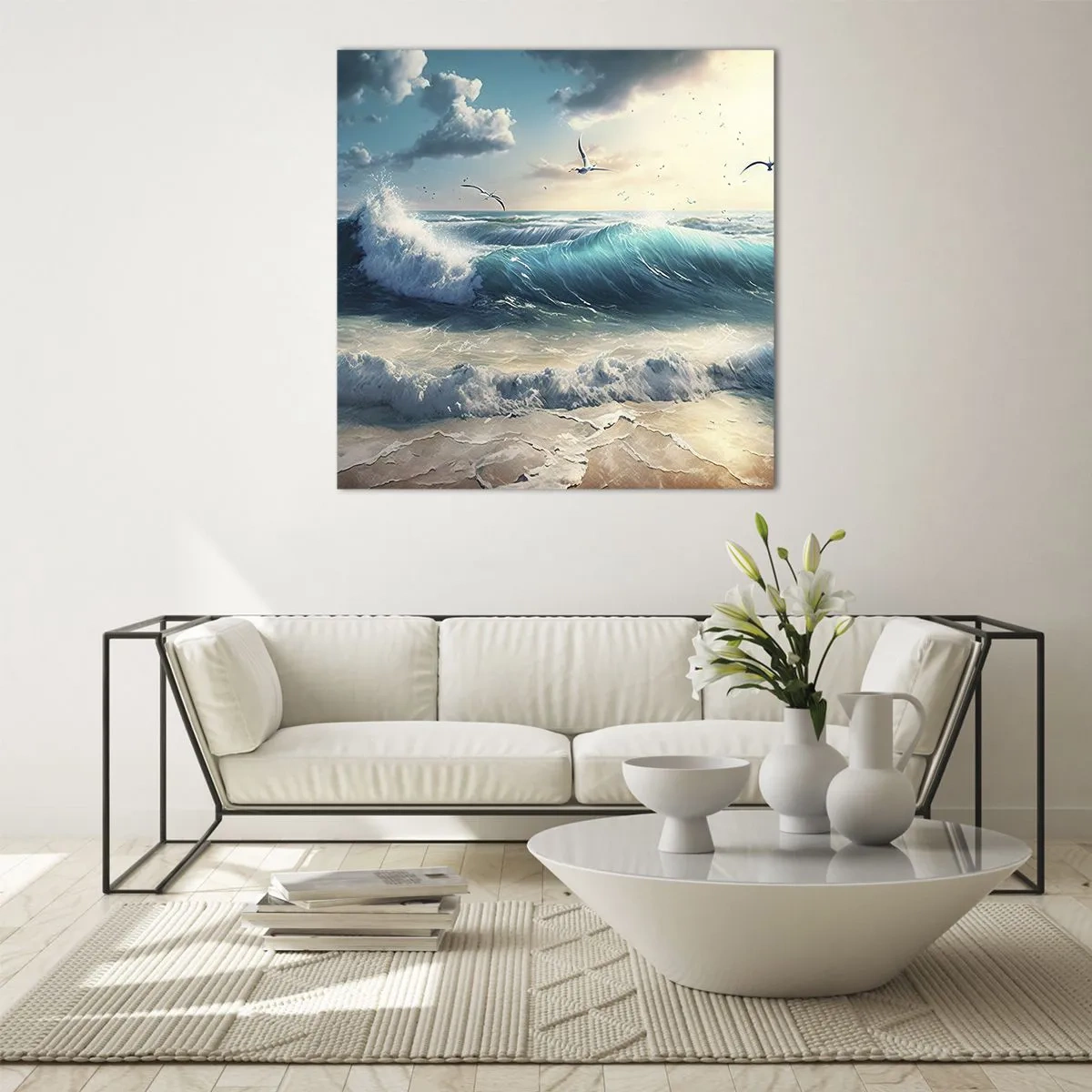 Billede på glas - Støj kun for dig - 60x60 cm