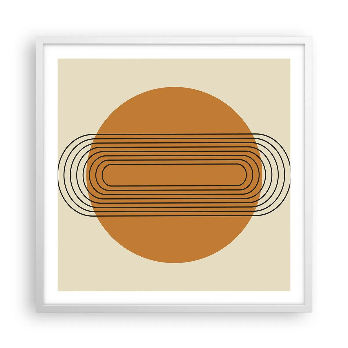 Plakat i hvid ramme - Den perfekte plan - 60x60 cm