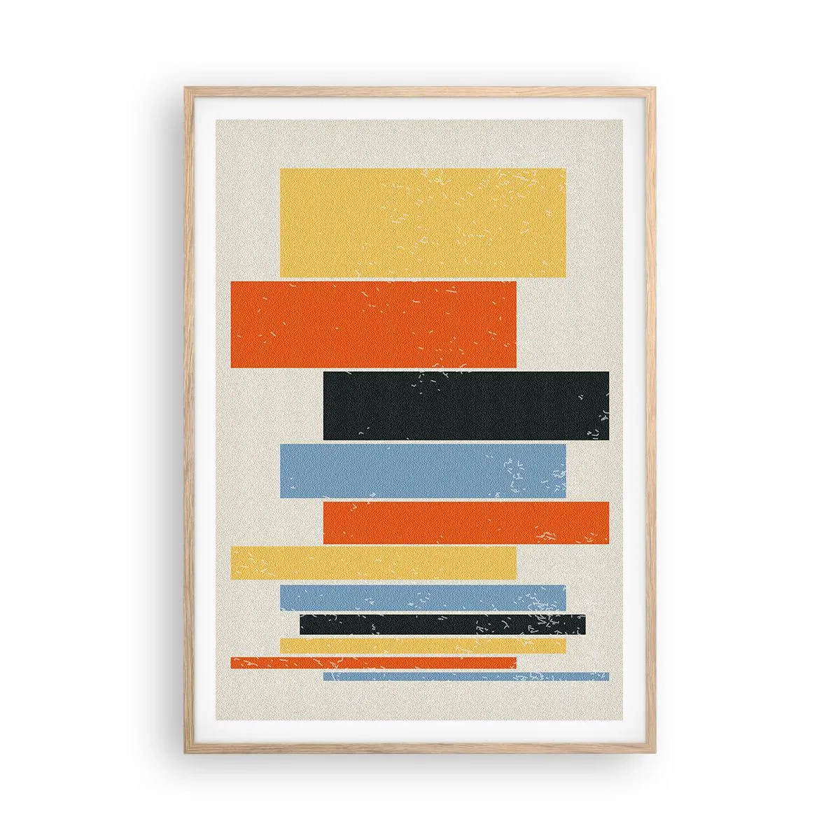 Plakat i ramme af lyst egetræ - Optagelse af musik - 70x100 cm