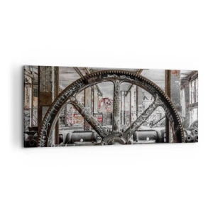 Lærredstryk - Billede på lærred - Fabrikkens hemmelige liv - 100x40 cm
