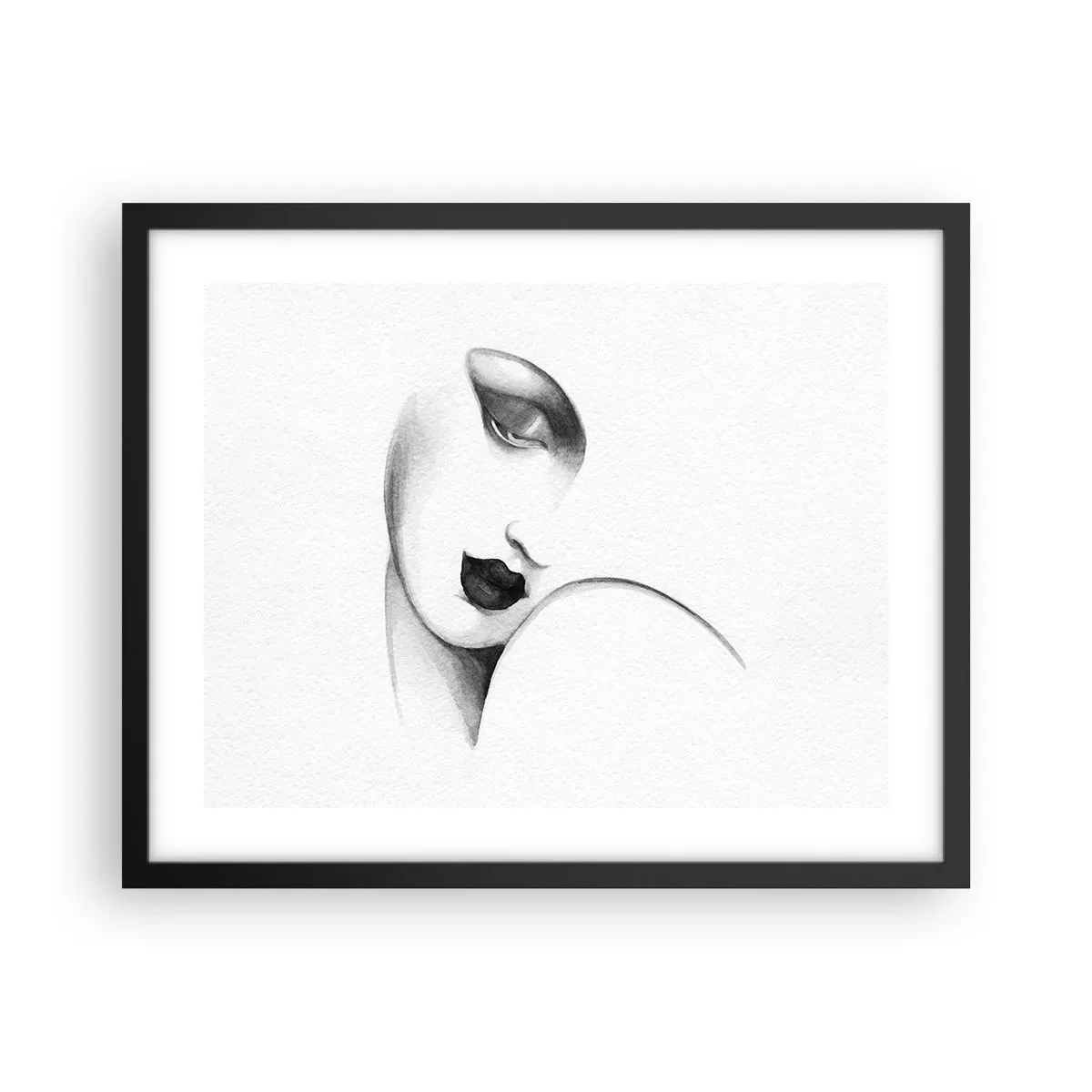 Plakat i sort ramme - I Lempickas stil - 50x40 cm