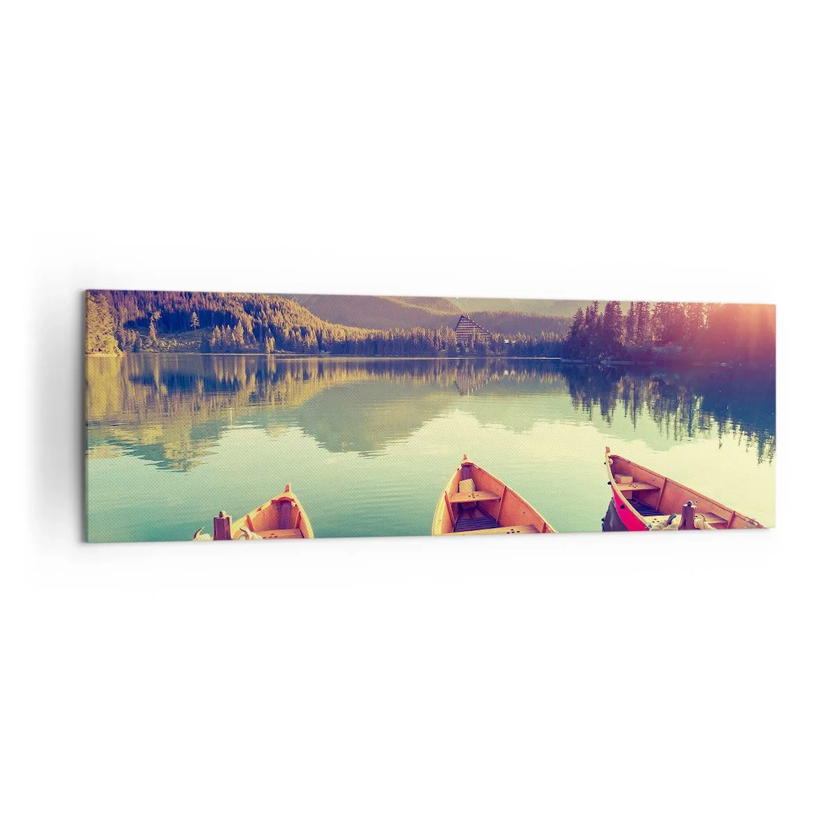 Lærredstryk - Billede på lærred - Lev efter dens love - 160x50 cm