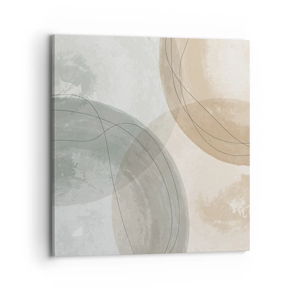 Lærredstryk - Billede på lærred - Gennemtrængning af verdener - 70x70 cm