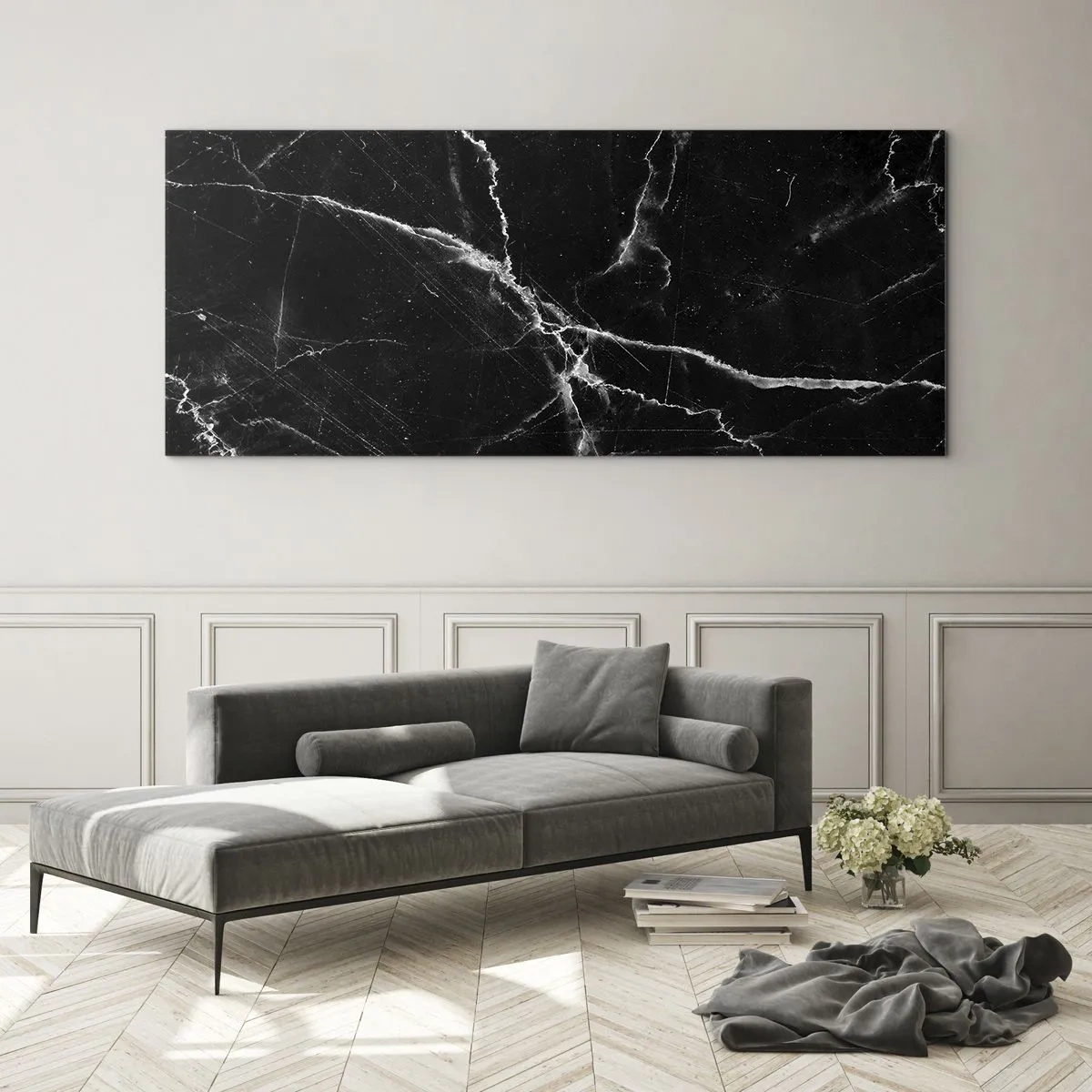 Billede på glas - Stenens hemmelige liv - 120x50 cm