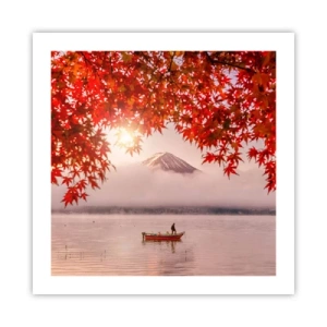 Plakat - I en japansk atmosfære - 50x50 cm