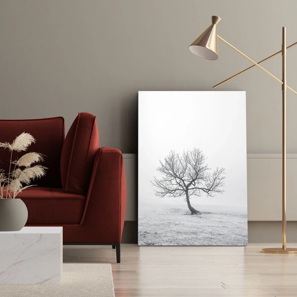 Lærredstryk - Billede på lærred - Mod intetheden - 50x70 cm