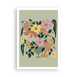 Plakat - En buket fuld af liv - 70x100 cm