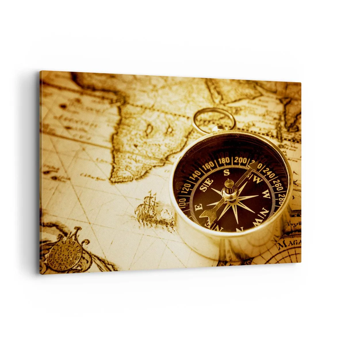 Lærredstryk - Billede på lærred - Øst eller vest? - 120x80 cm